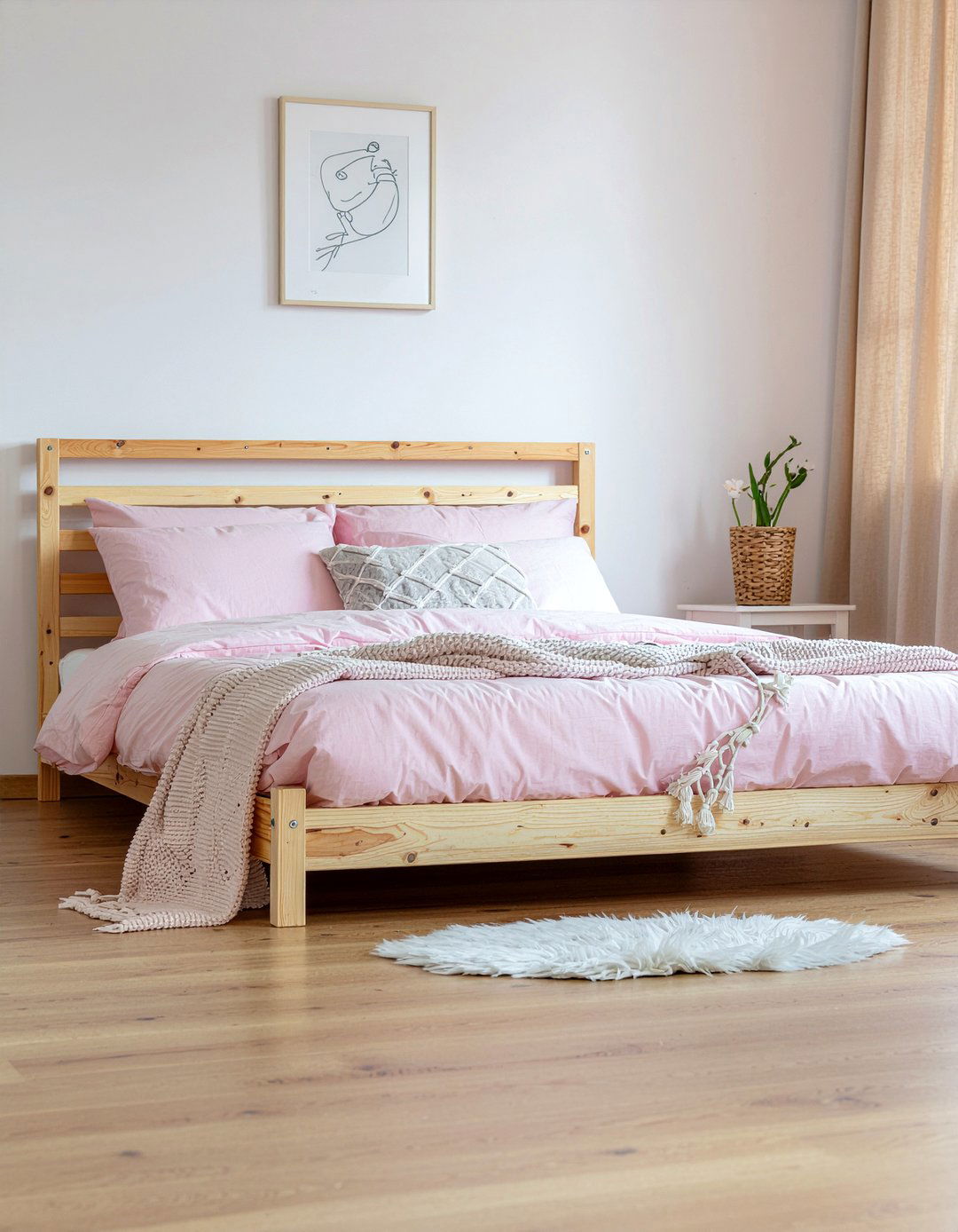 Light Oak Bed Frame - 30 wooden bed frames