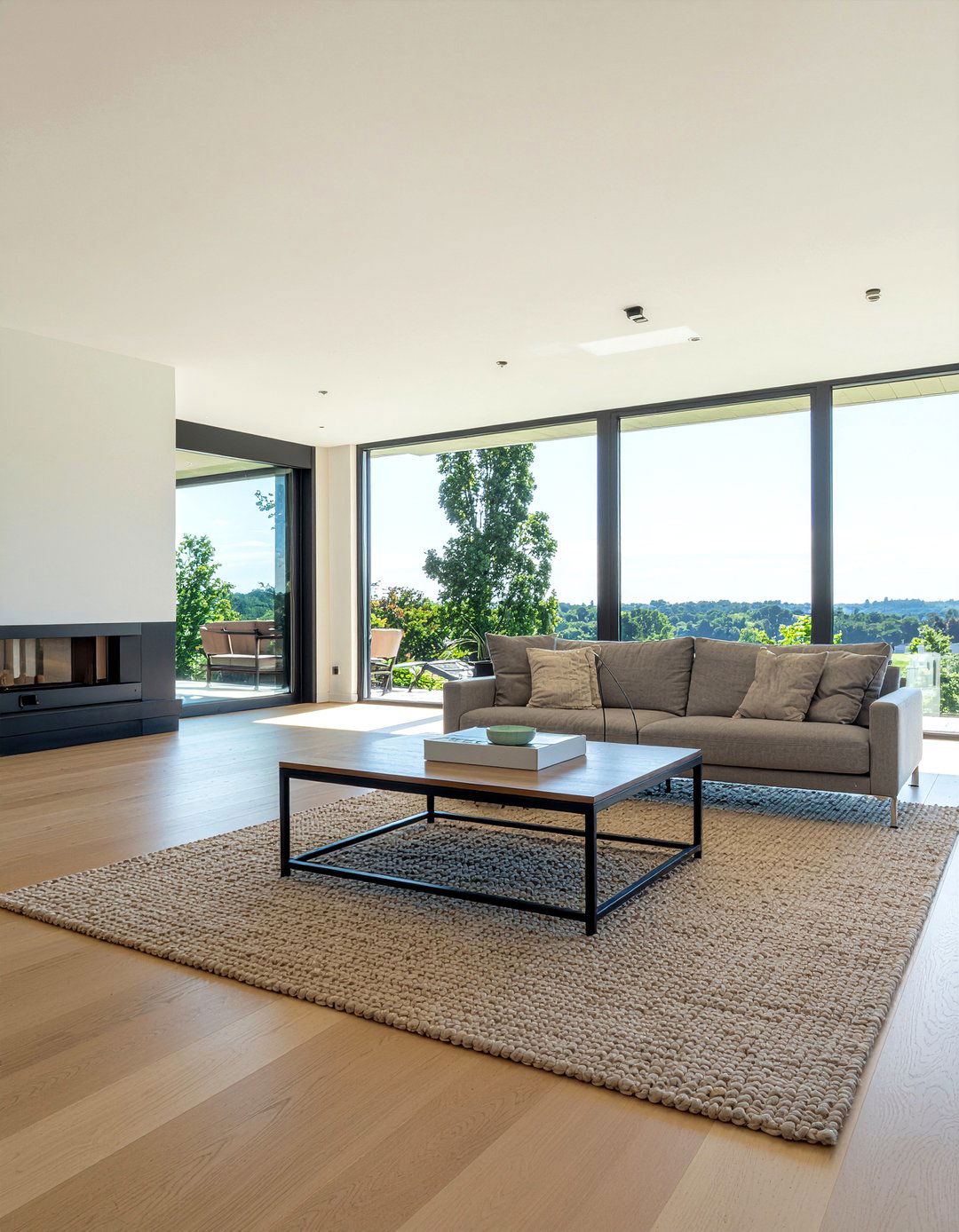 Light Oak Ceiling - 30 living room wood plank ceiling ideas