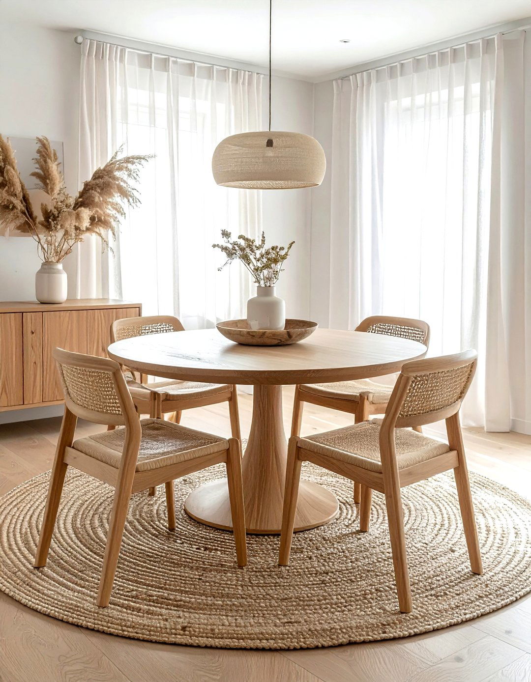 Light Oak Dining Set - 30 wood accent dining room ideas