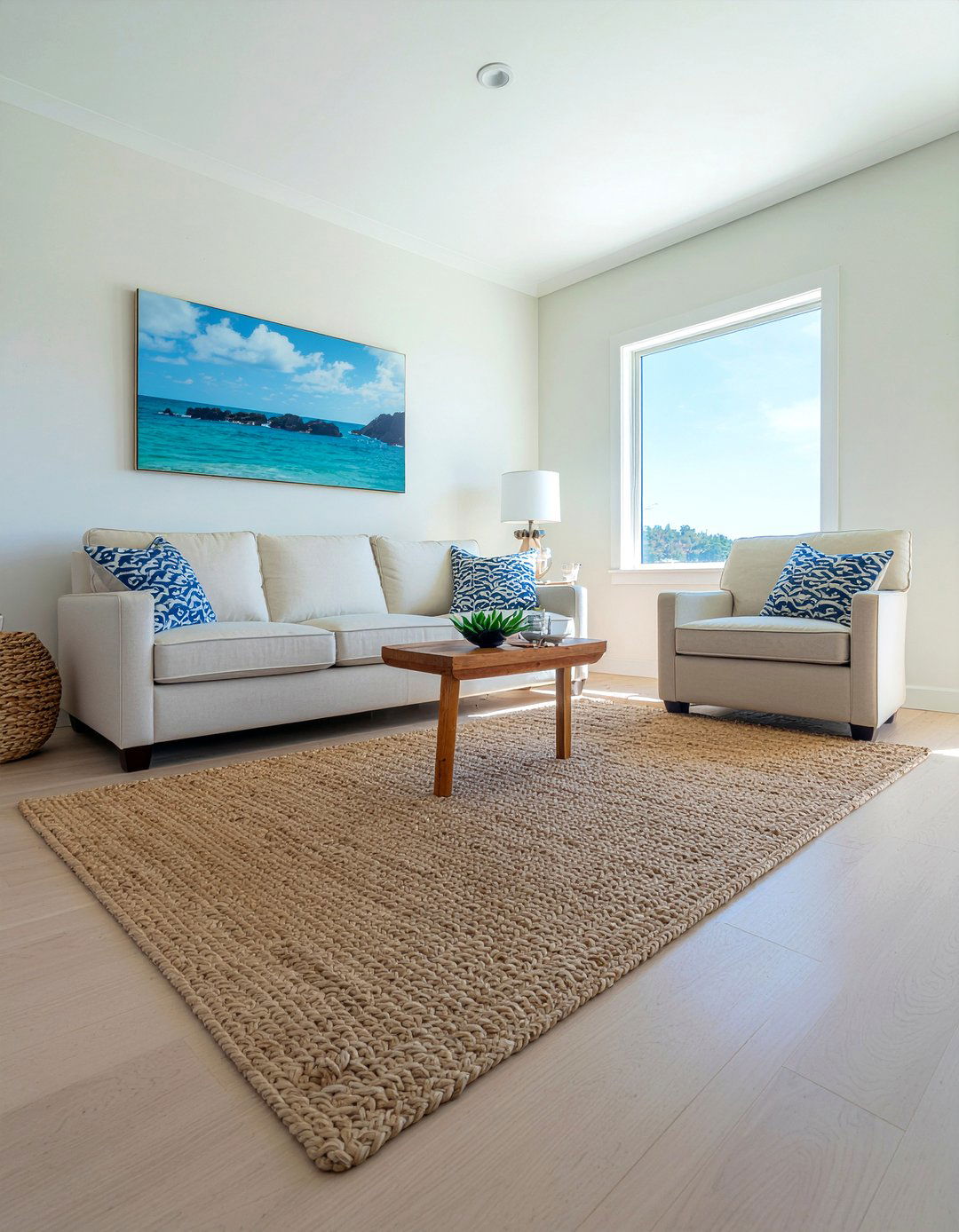 Light Oak Flooring - 30 nantucket living room ideas