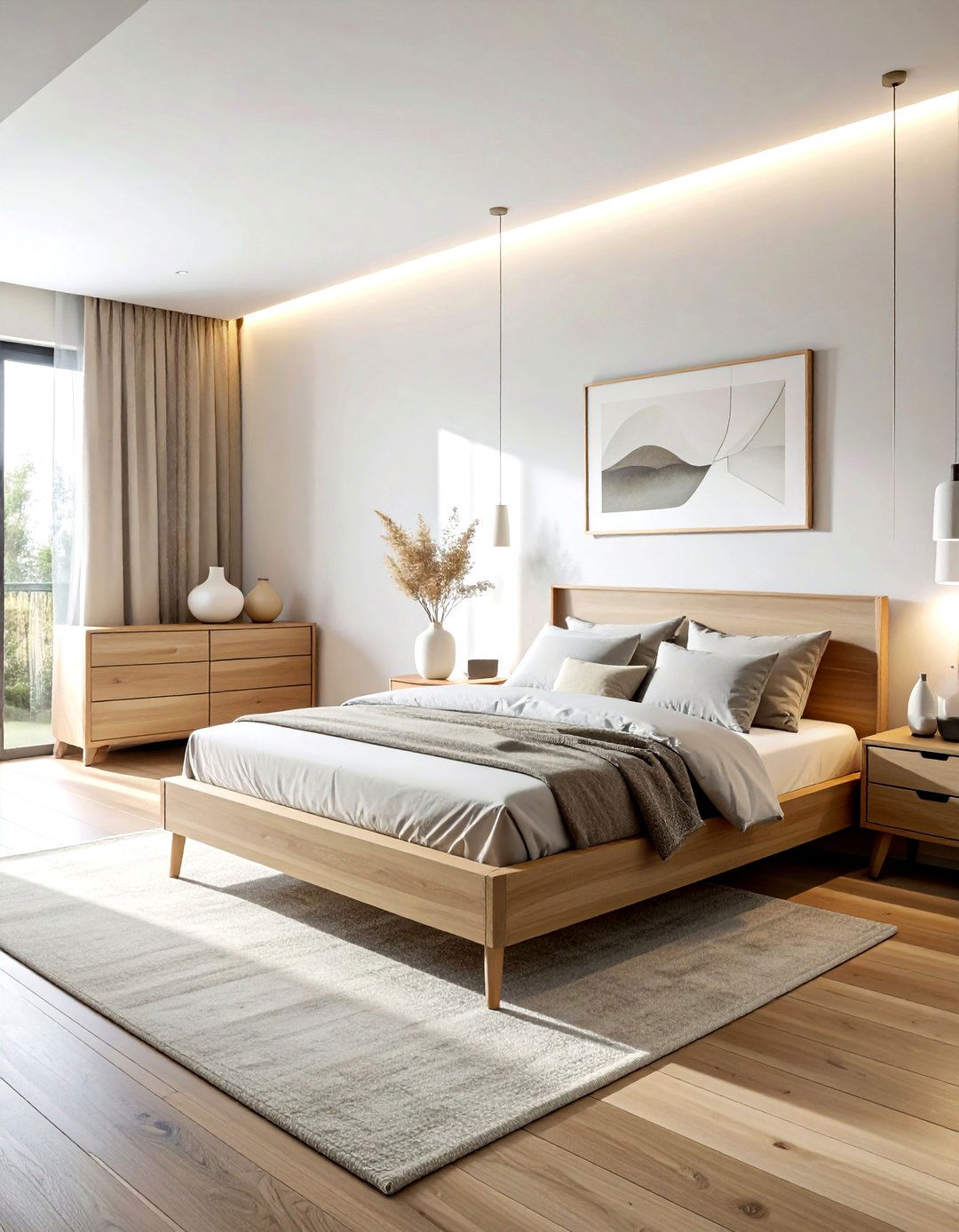 Light Oak Furniture - 30 airy bedroom ideas