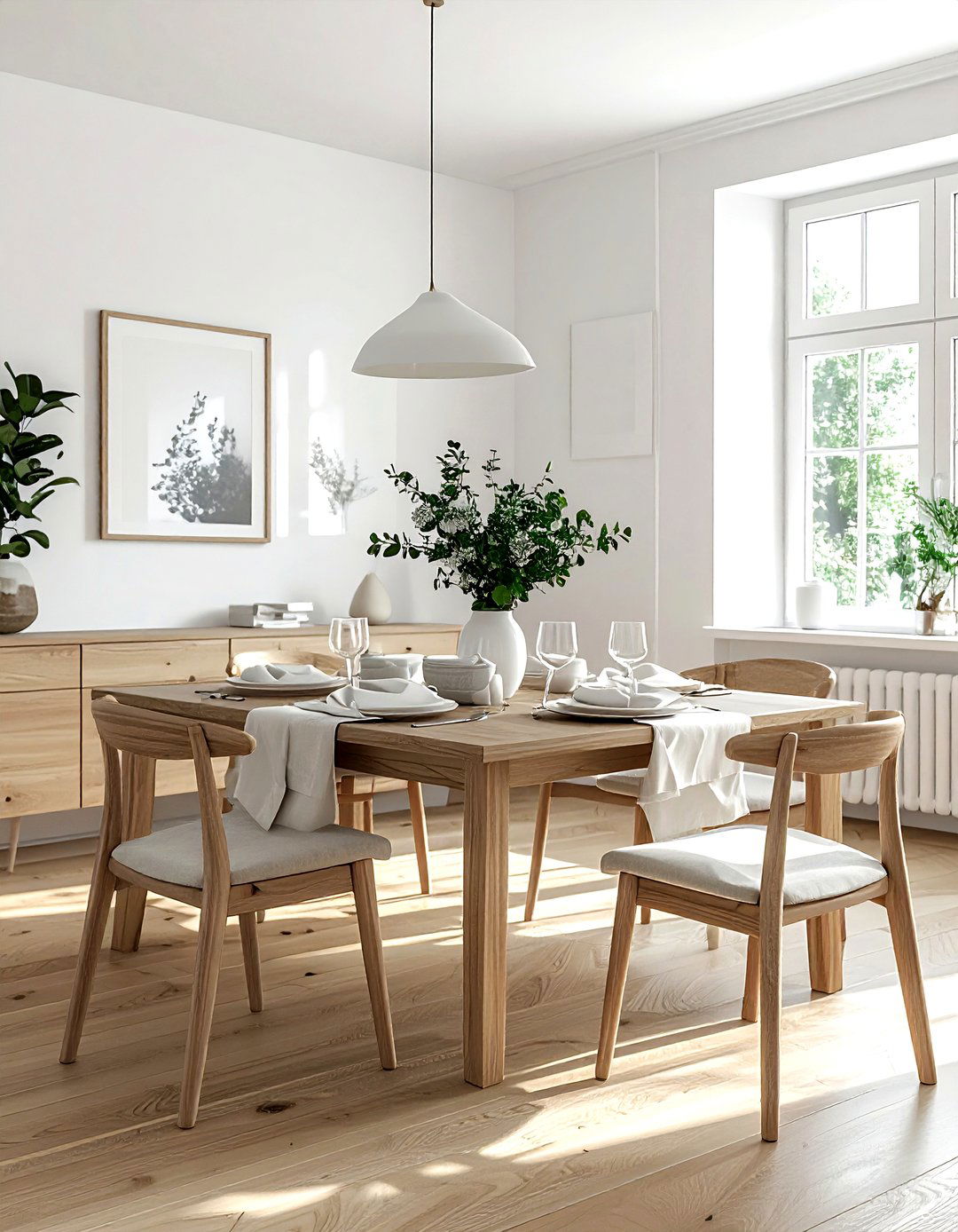 Light Oak Hardwood - 30 dining room flooring ideas