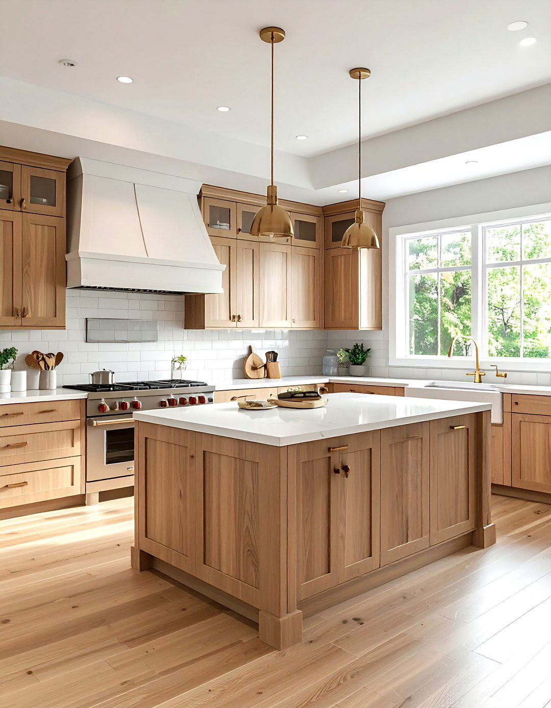 Light Oak Kitchen - 30 wood tone kitchen ideas