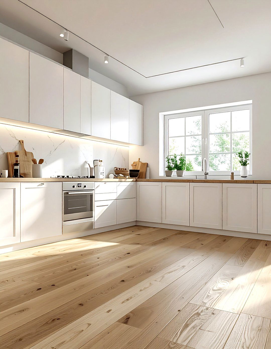 Light Oak Kitchen Floor - 30 serene kitchen ideas