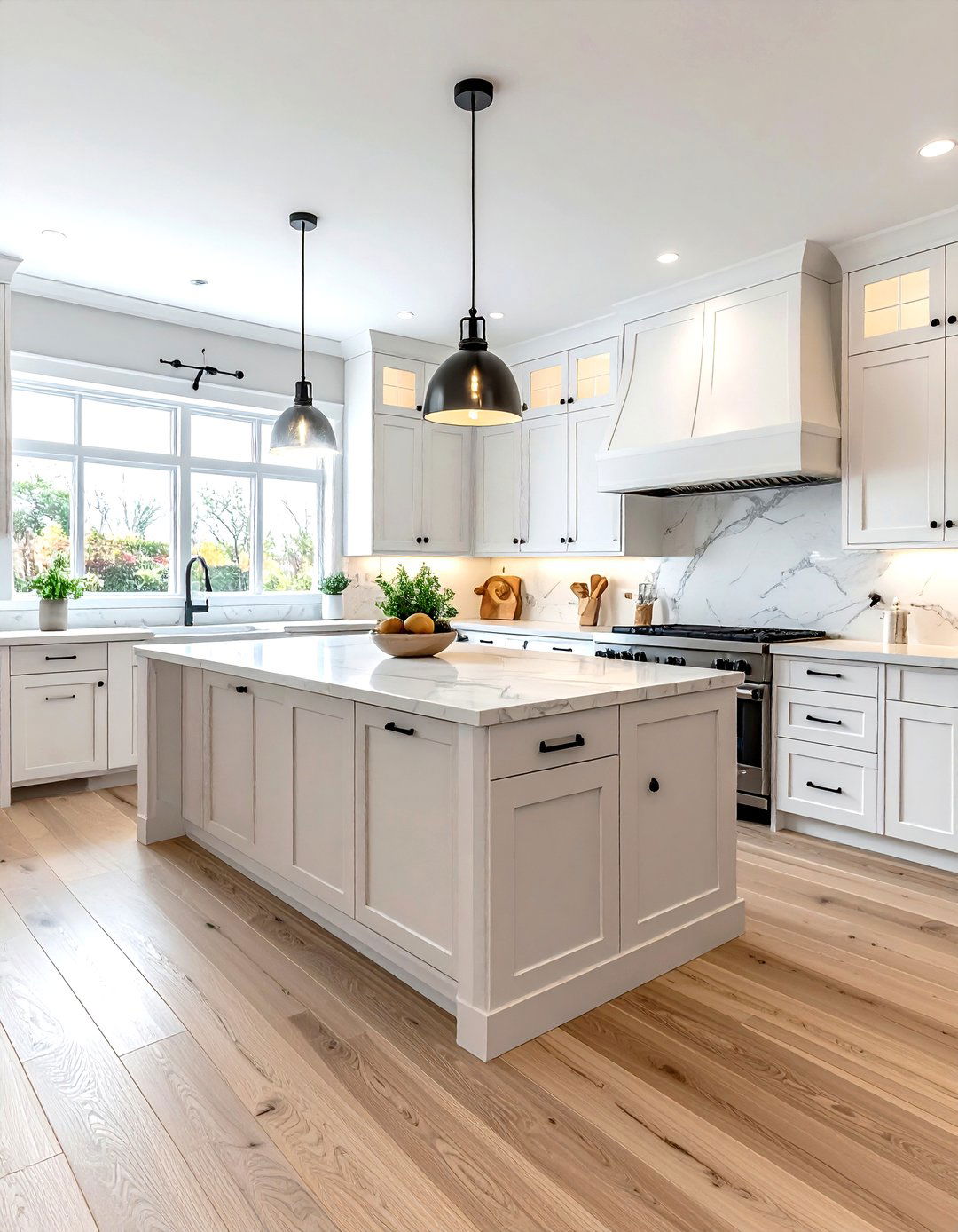 Light Oak LVP Kitchen - 30 LVP floor kitchen ideas