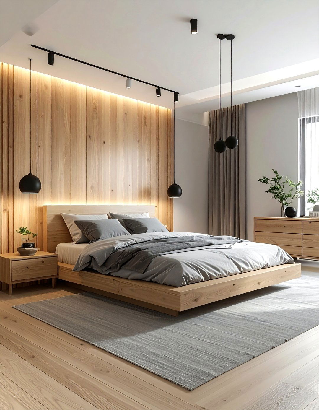 Light Oak Wood Slat - 30 subtle wallpaper ideas