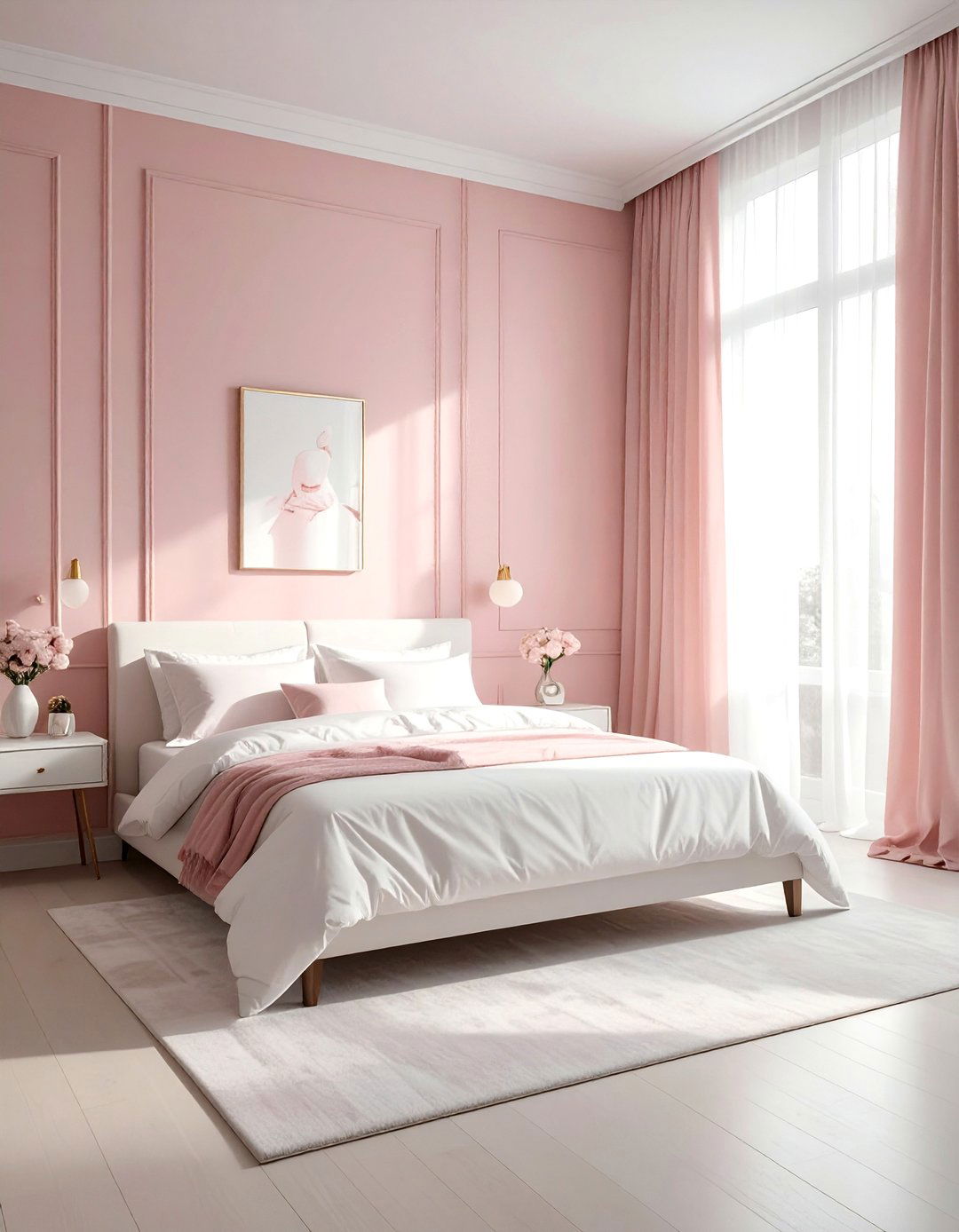 Light Pink and White Bedroom - 30 pink and white bedroom ideas