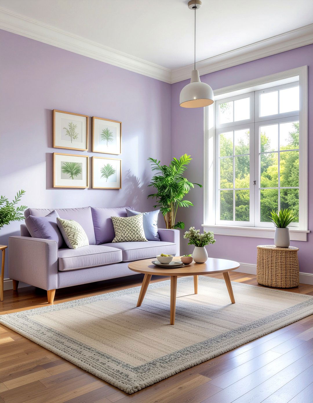 Light Plum Walls - 30 plum living room ideas
