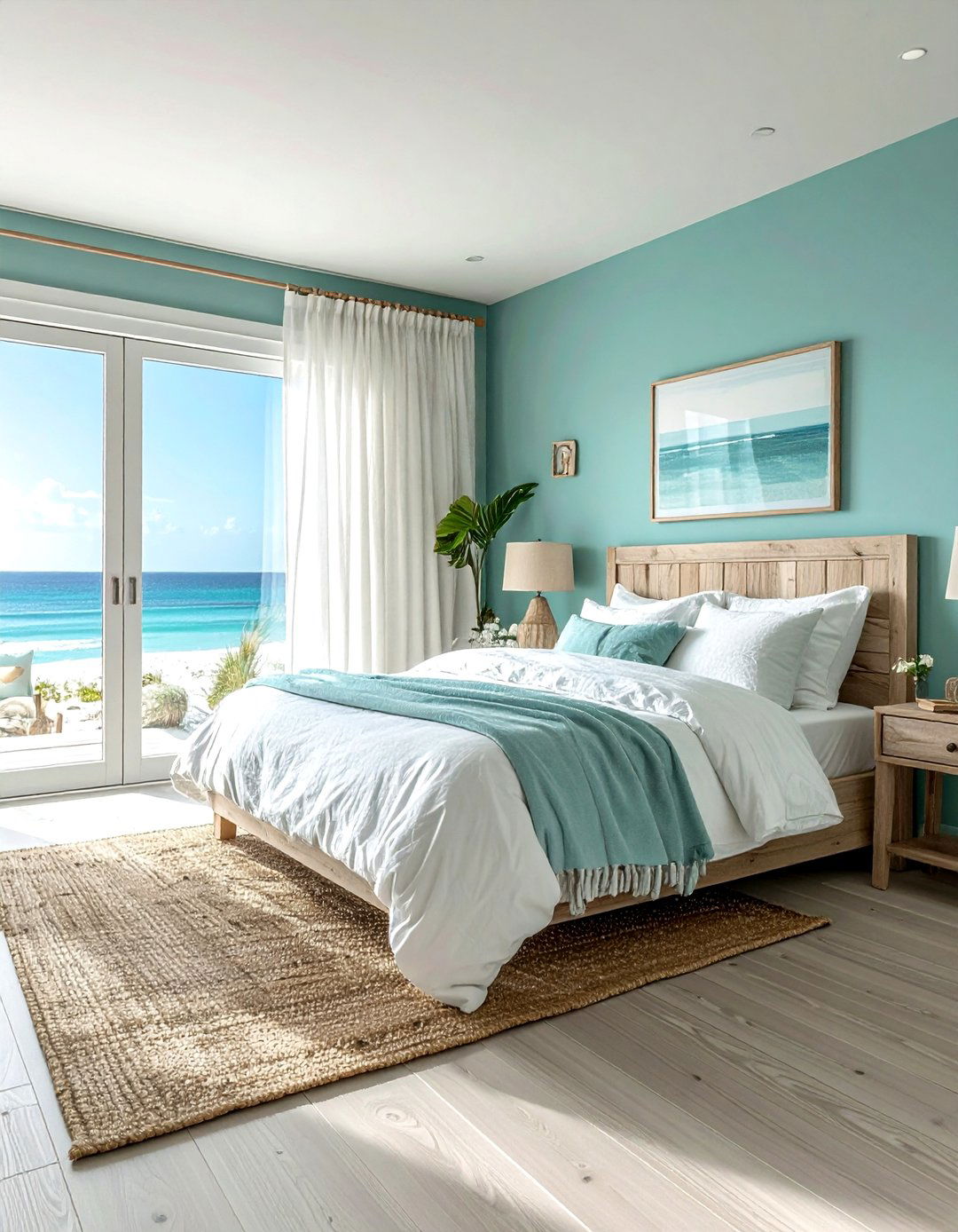 Light Teal Beach Bedroom - 30 coastal teal bedroom ideas