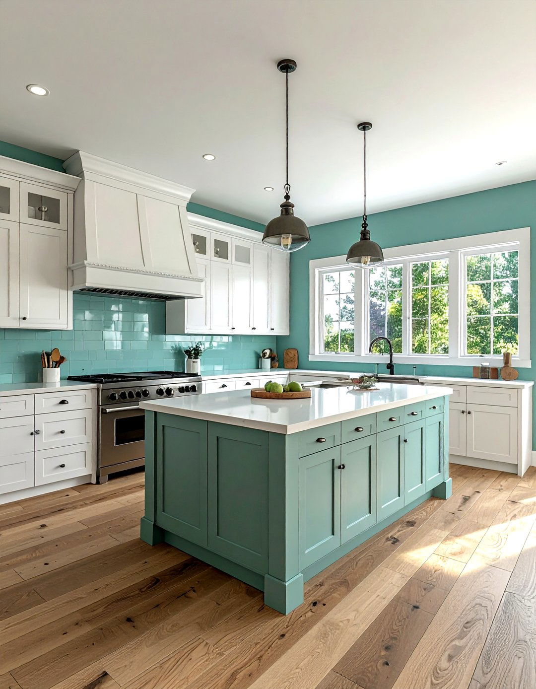 Light Teal Kitchen Walls - 30 teal kitchen ideas