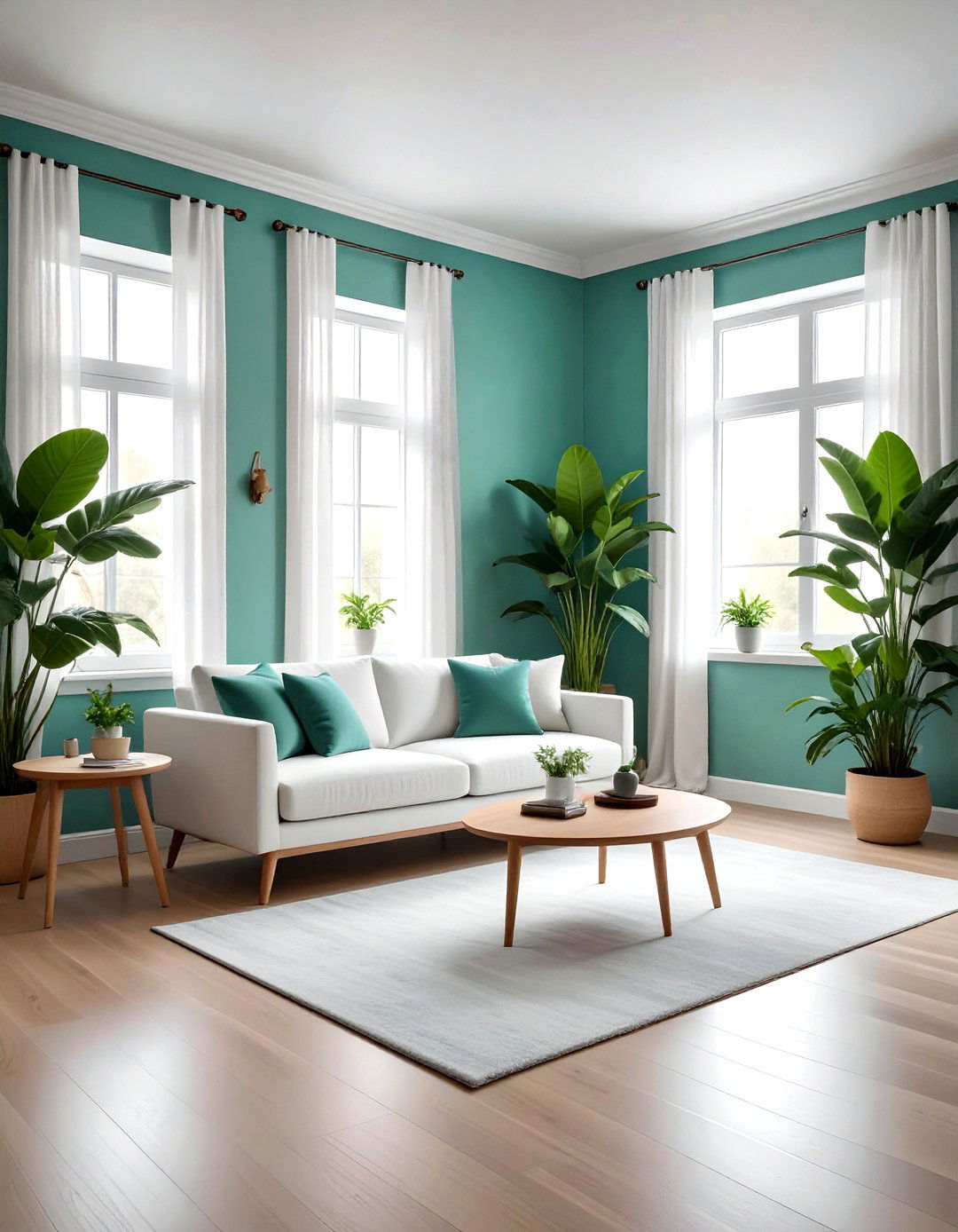 Light Teal Paint - 30 modern teal living room ideas