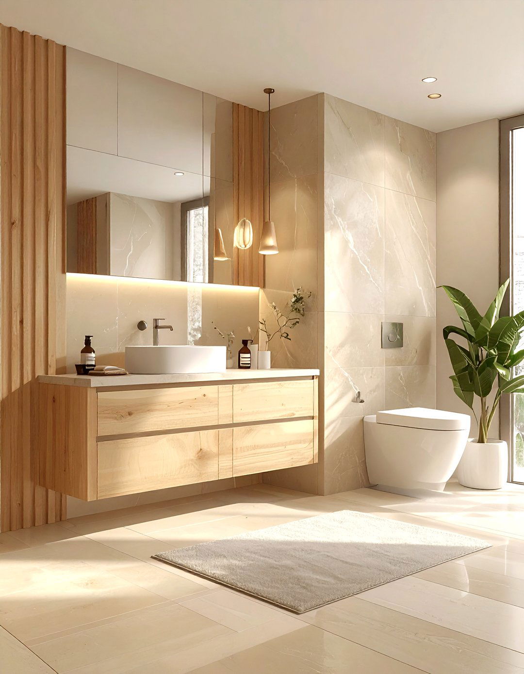 Light Wood Bathroom - 30 airy bathroom ideas
