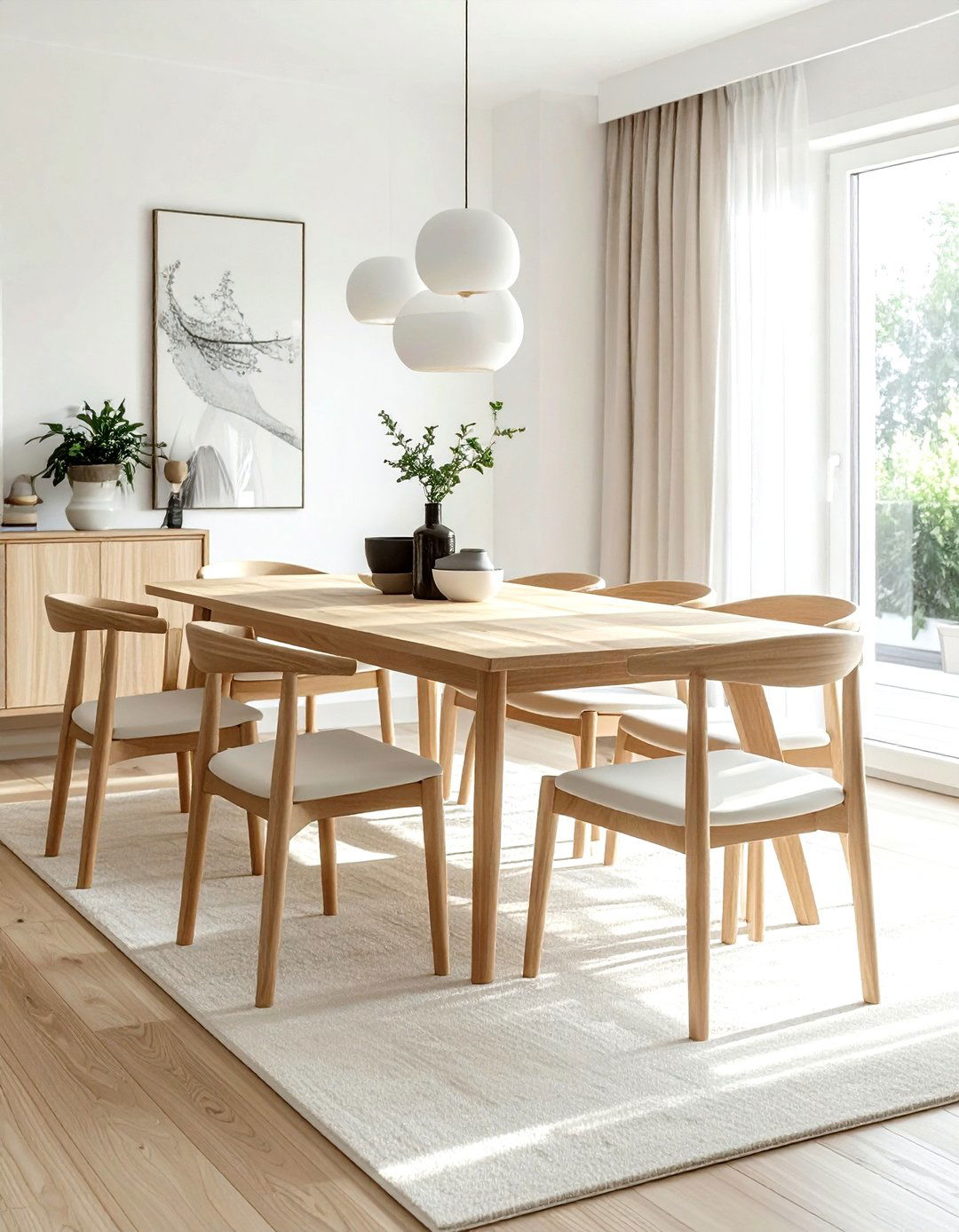 Light Wood Dining Set - 30 dining room soft settings