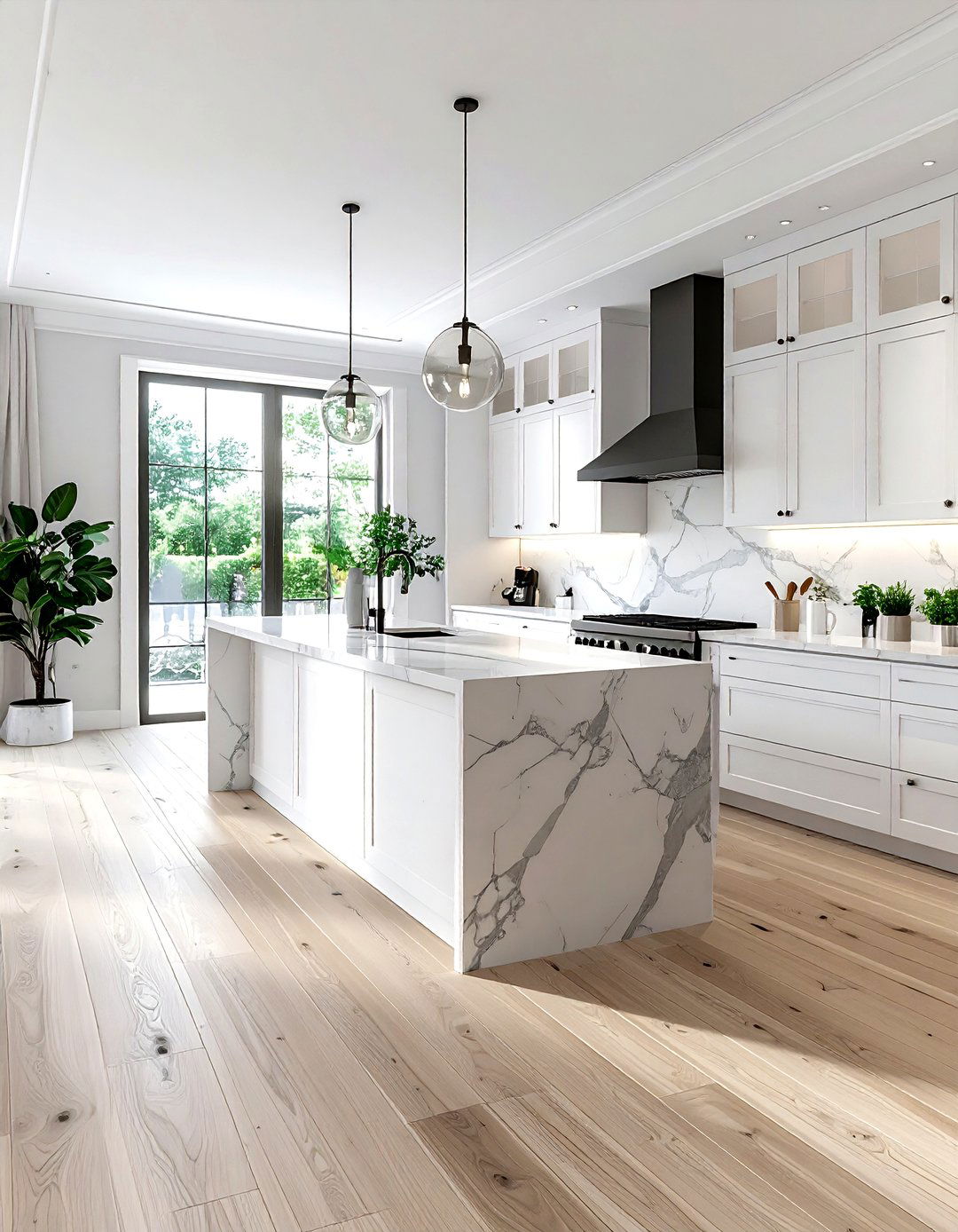 Light Wood Flooring - 30 California kitchen ideas