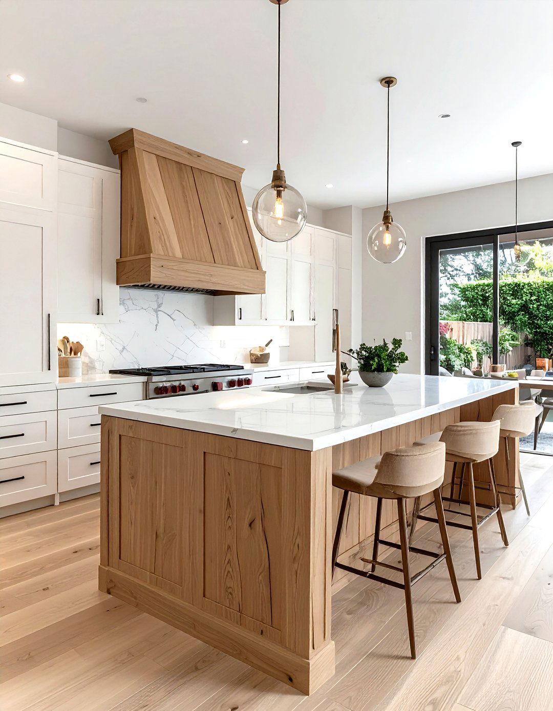 Light Wood Hood Cover - 30 light wood kitchen ideas