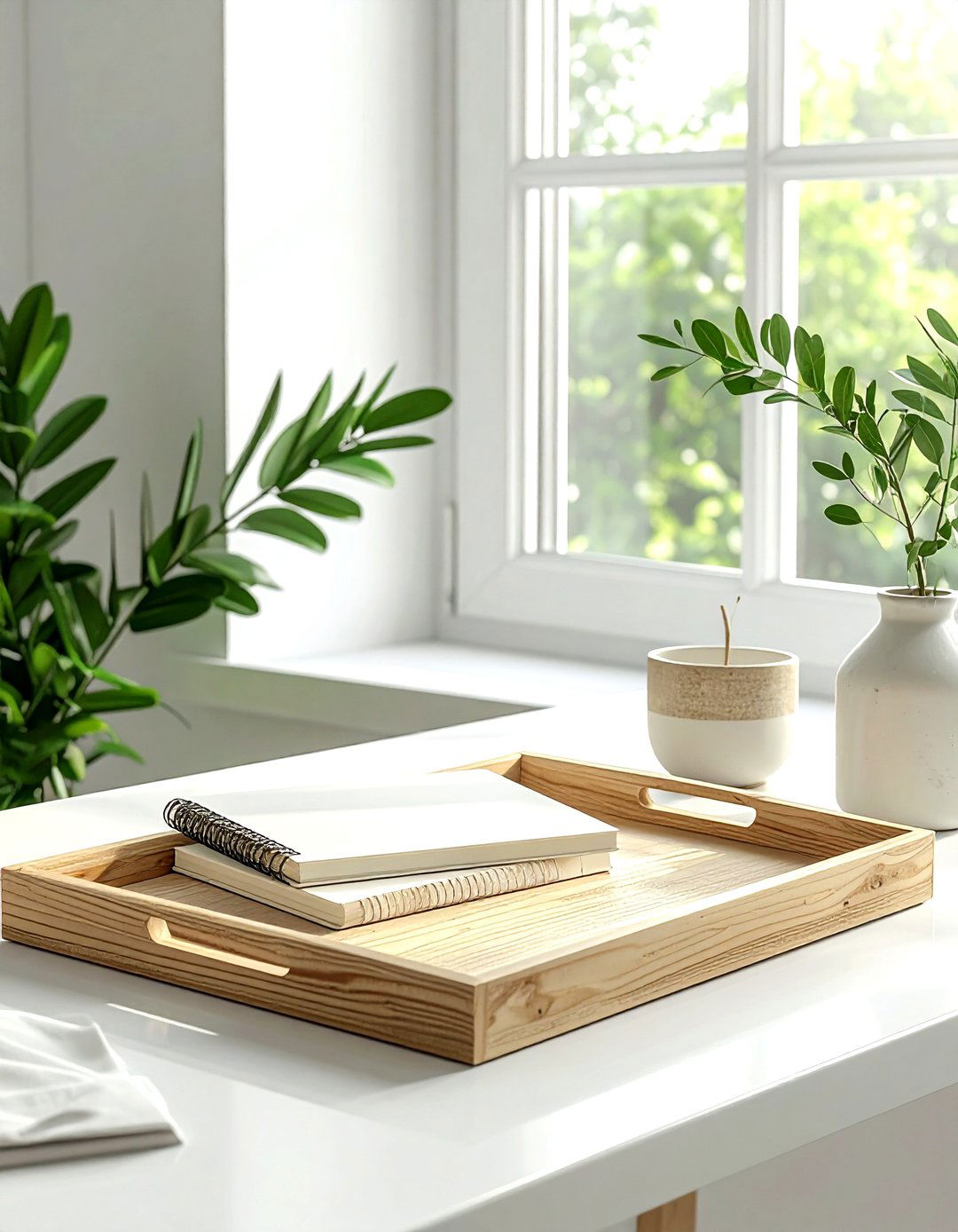 Light Wood Tray - 30 wood tray ideas