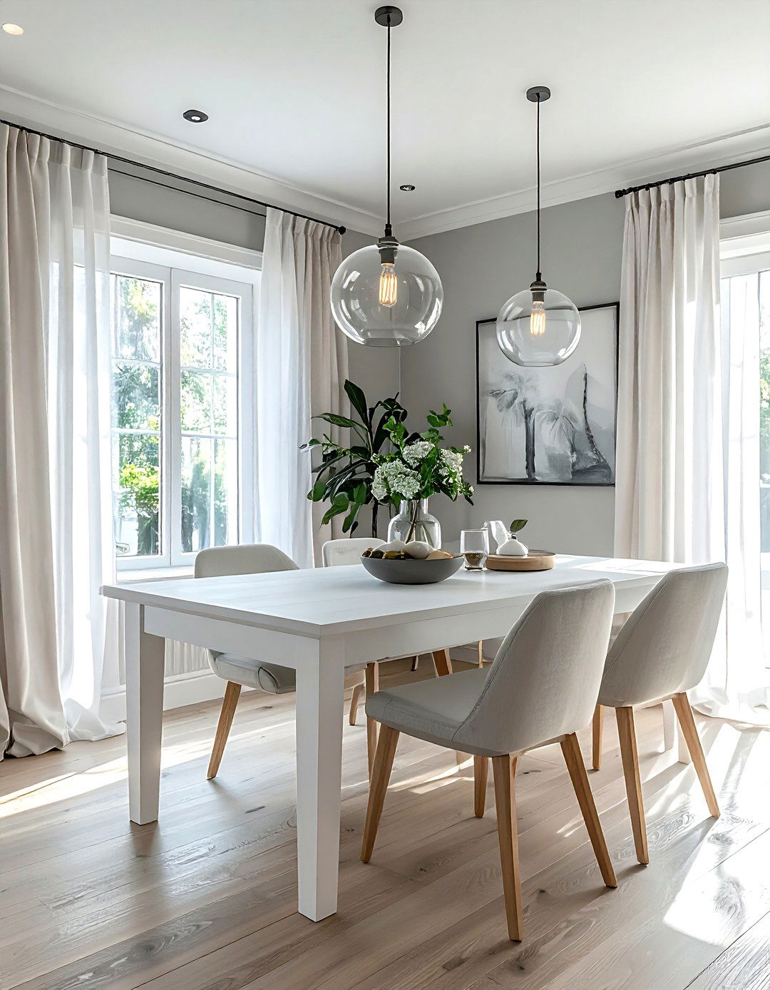 Light and airy dining room - 30 transitional dining room ideas