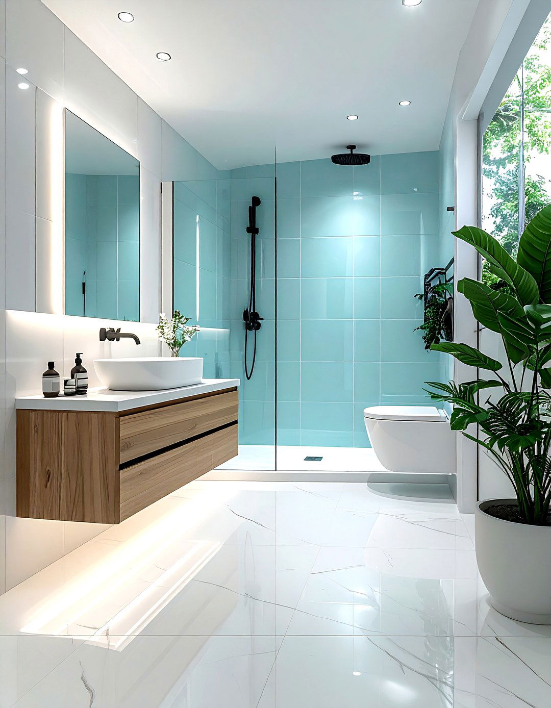 30 Modern Blue Bathroom Design Ideas to Elevate Your Routine