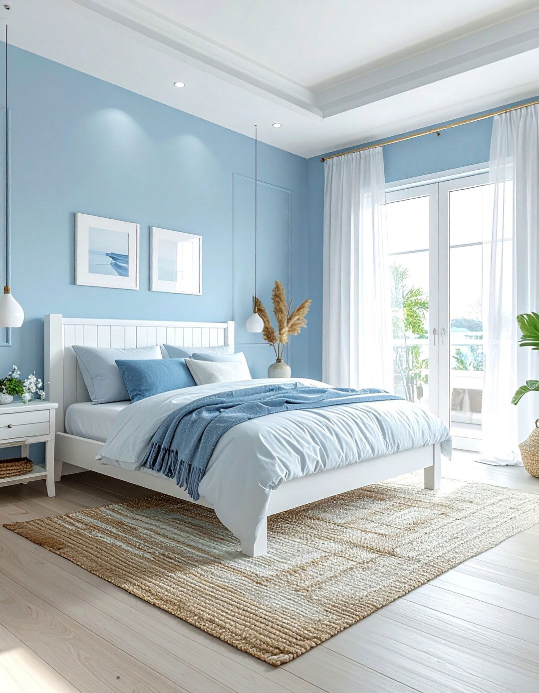 Light blue bedroom - 30 coastal blue bedroom ideas