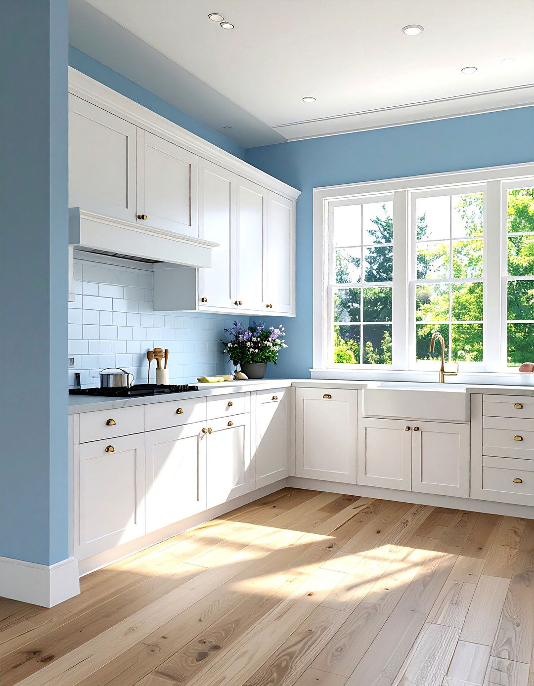 Light blue kitchen walls - 30 cool blue kitchen ideas