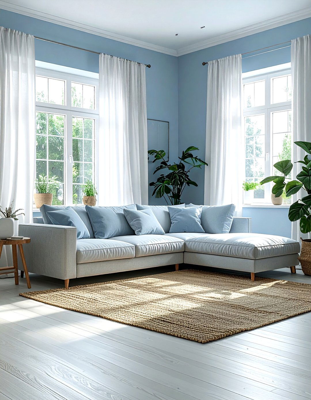 Light blue living room - 30 modern blue living room ideas