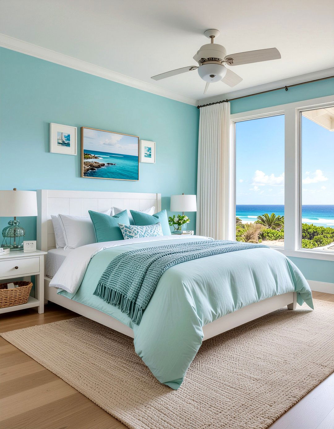 Light blue palette - 30 nautical bedroom ideas