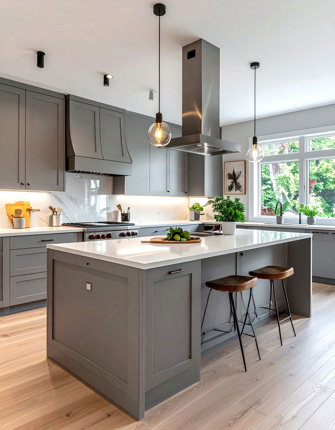 Light gray Scandinavian kitchen - 30 Scandinavian kitchen ideas