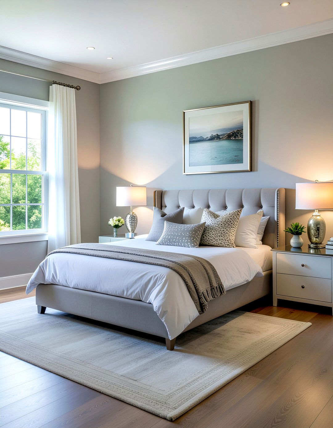 Light gray bedroom - 30 calming bedroom ideas
