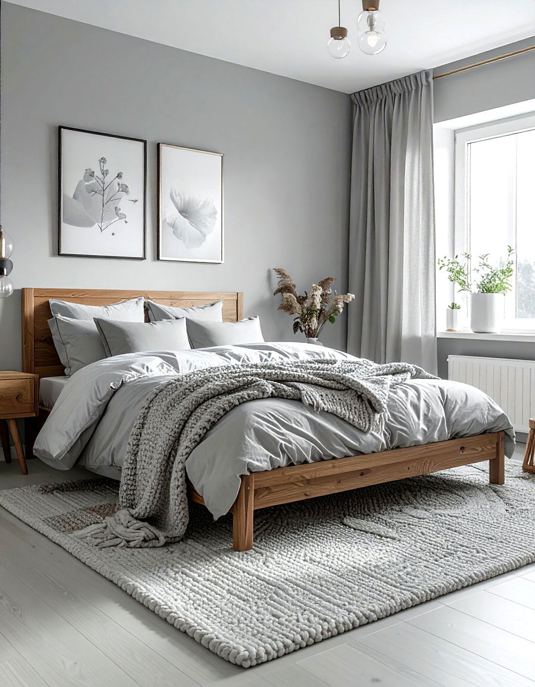 Light gray bedroom - 30 gray decor ideas