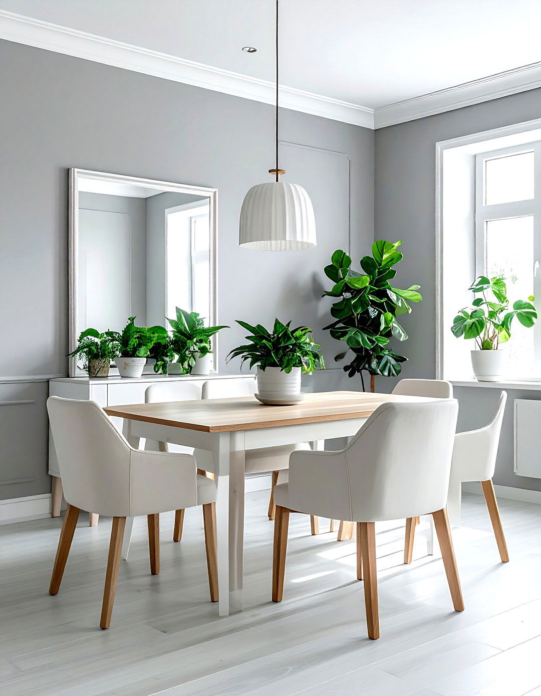 Light gray dining room - 30 gray dining room design ideas