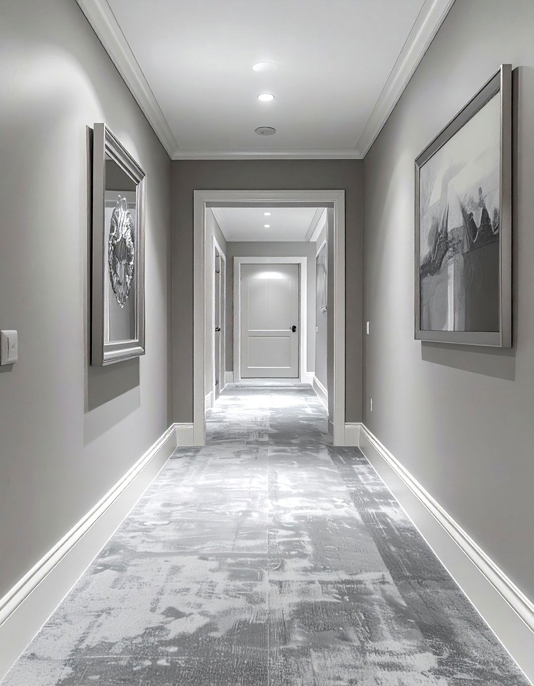 Light gray hallway - 30 hallway decor ideas