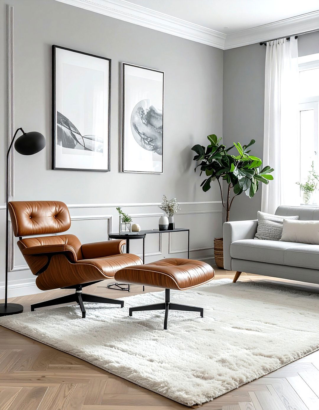 Light gray living room - 30 living room paint colors