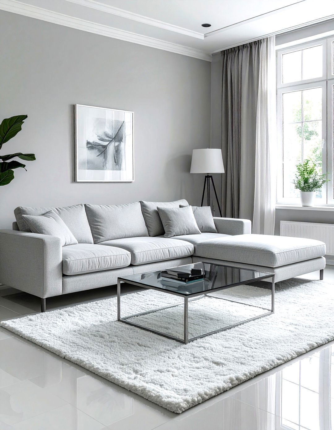 Light gray living room - 30 minimalist gray living room ideas