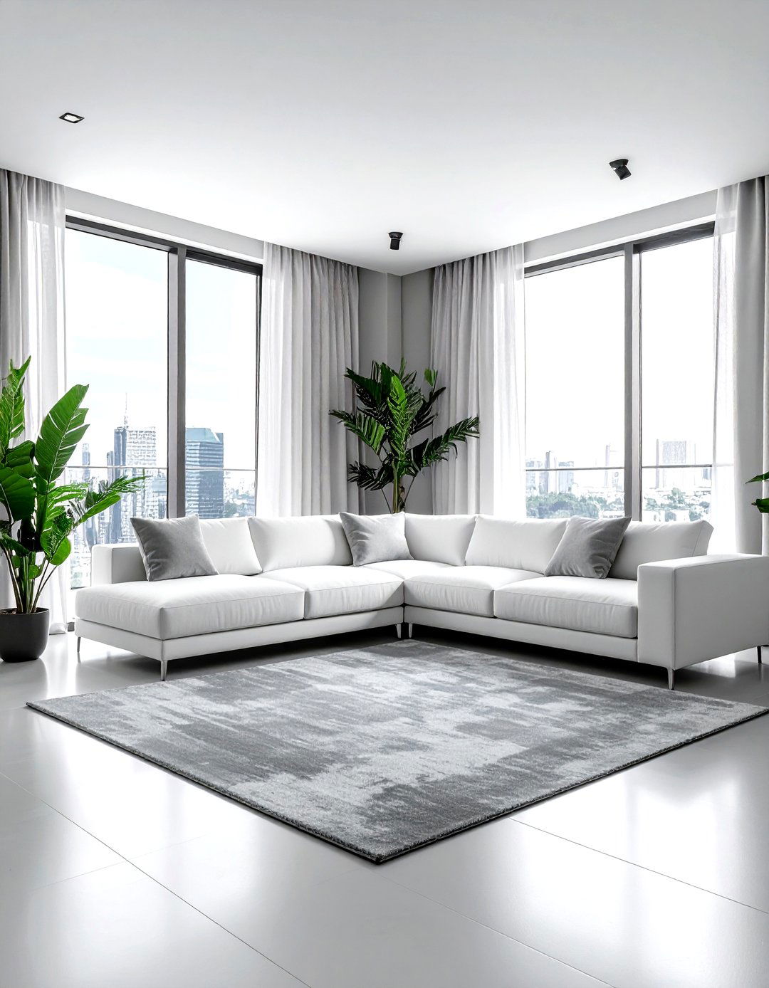 Light gray minimalist living room - 30 modern gray living room ideas