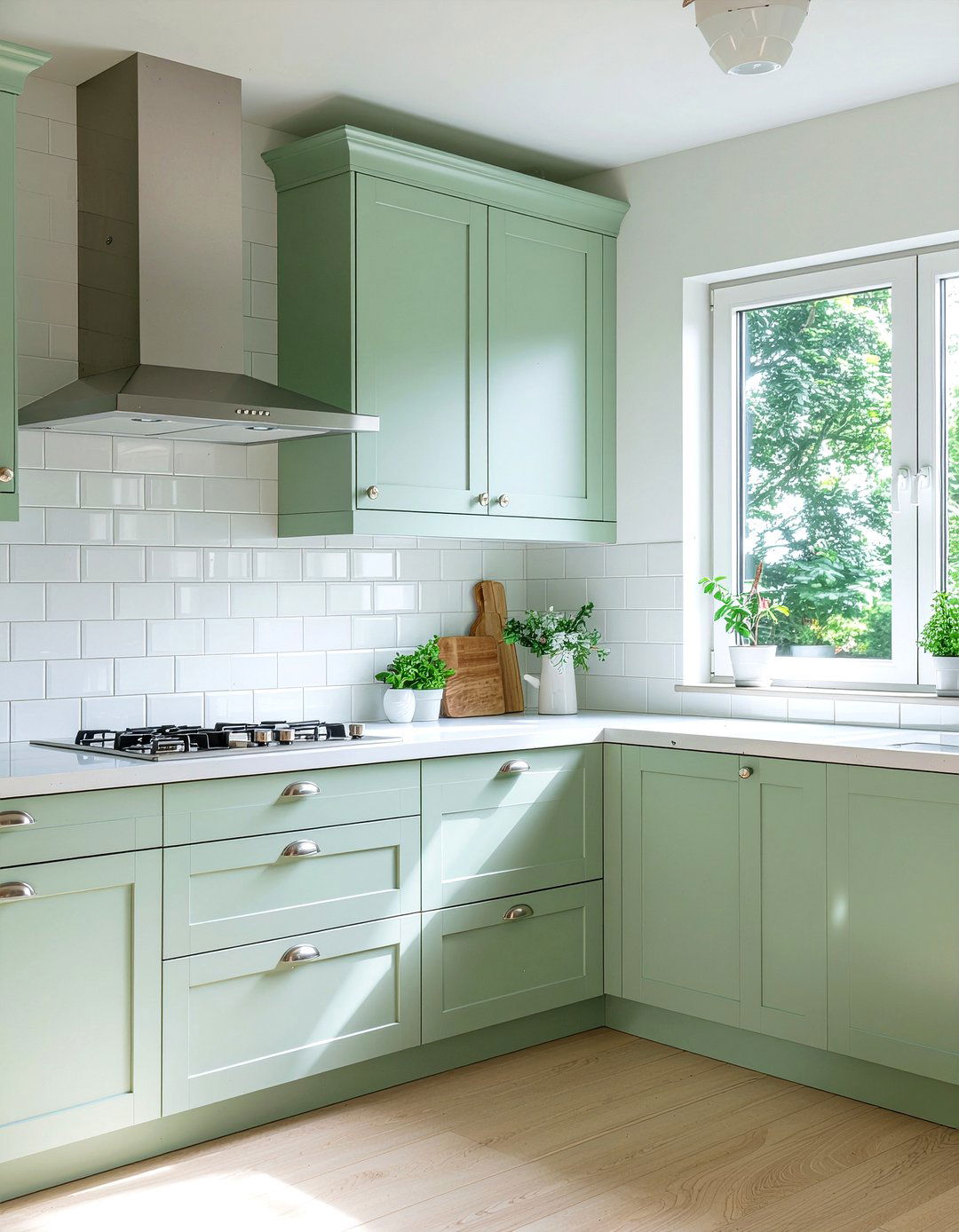 Light green kitchen cabinets - 30 green kitchen cabinet ideas