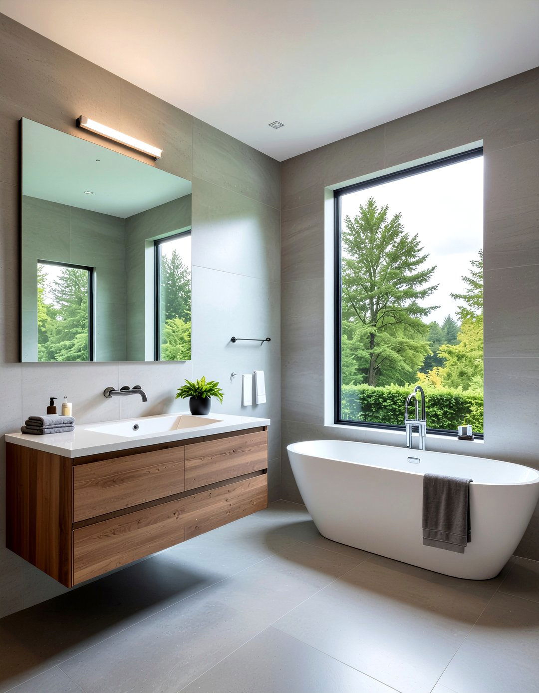 Light grey bathroom - 30 small bathroom color ideas