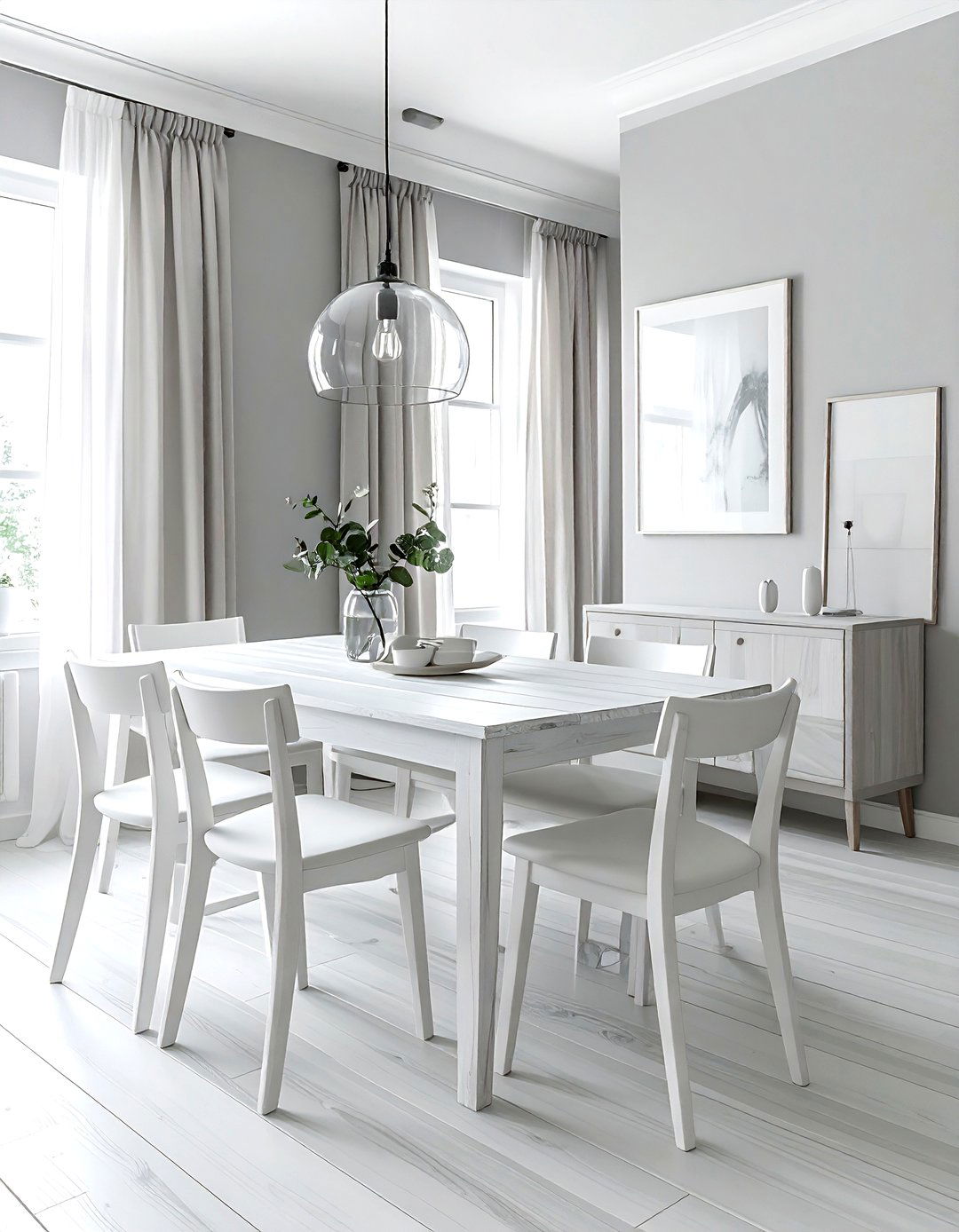 Light grey dining room - 30 grey dining room ideas