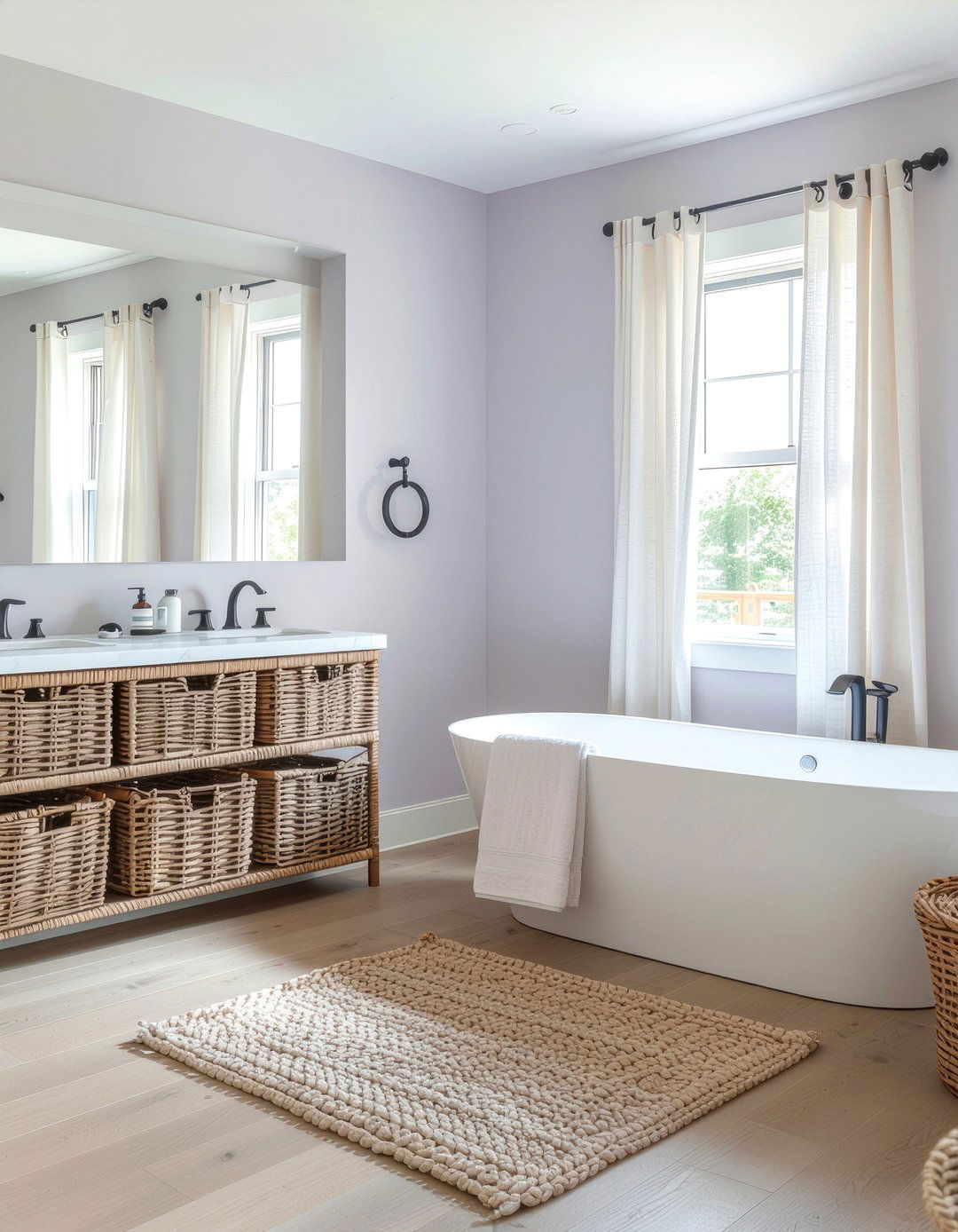 Light purple bathroom - 30 purple bathroom ideas