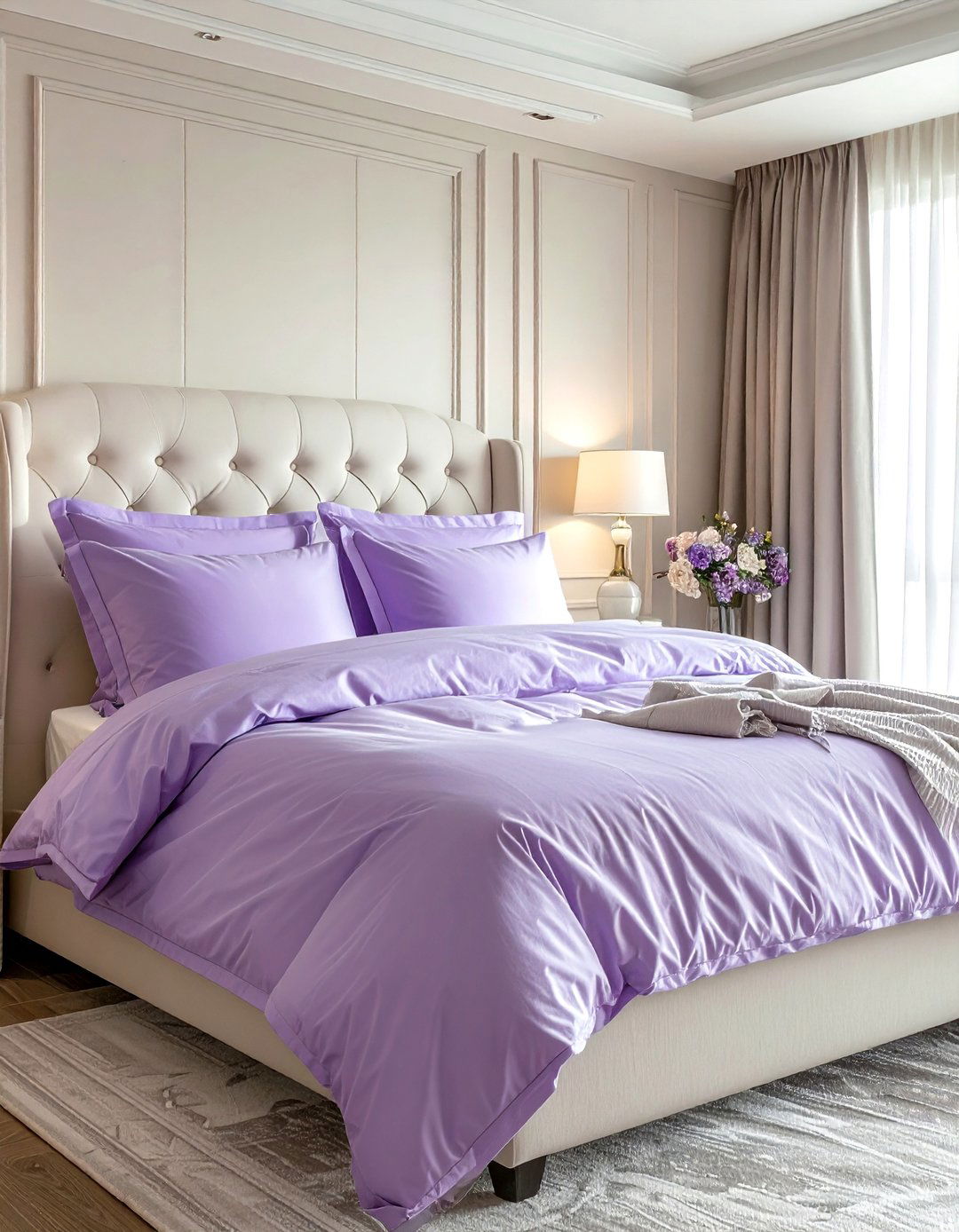 Light purple bedding - 30 purple decor ideas