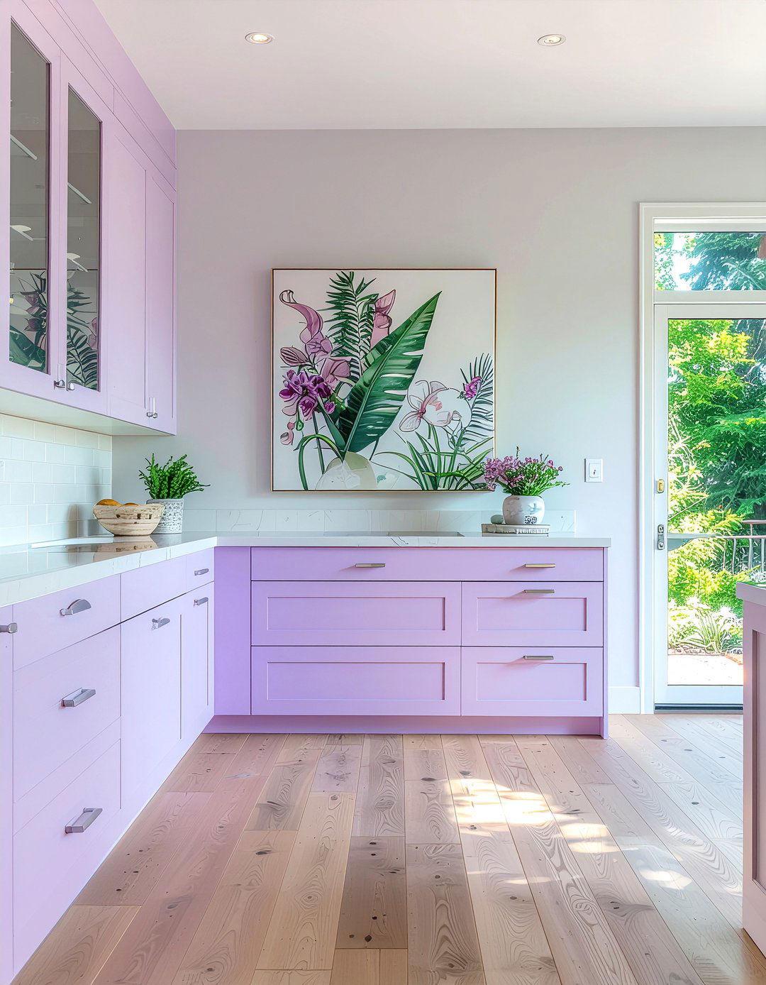 Light purple kitchen - 30 purple kitchen ideas