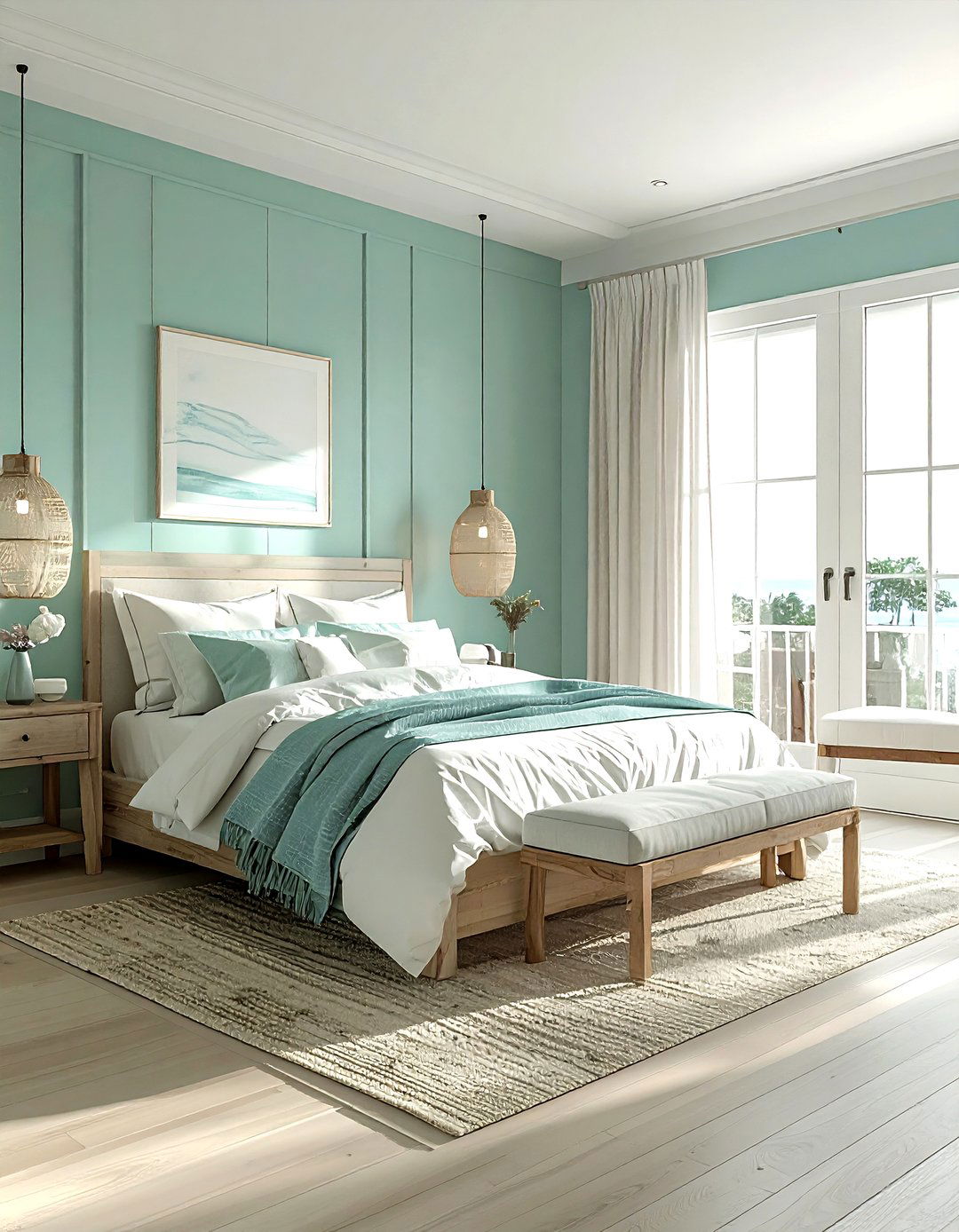 Light teal bedroom - 30 cool teal bedroom ideas