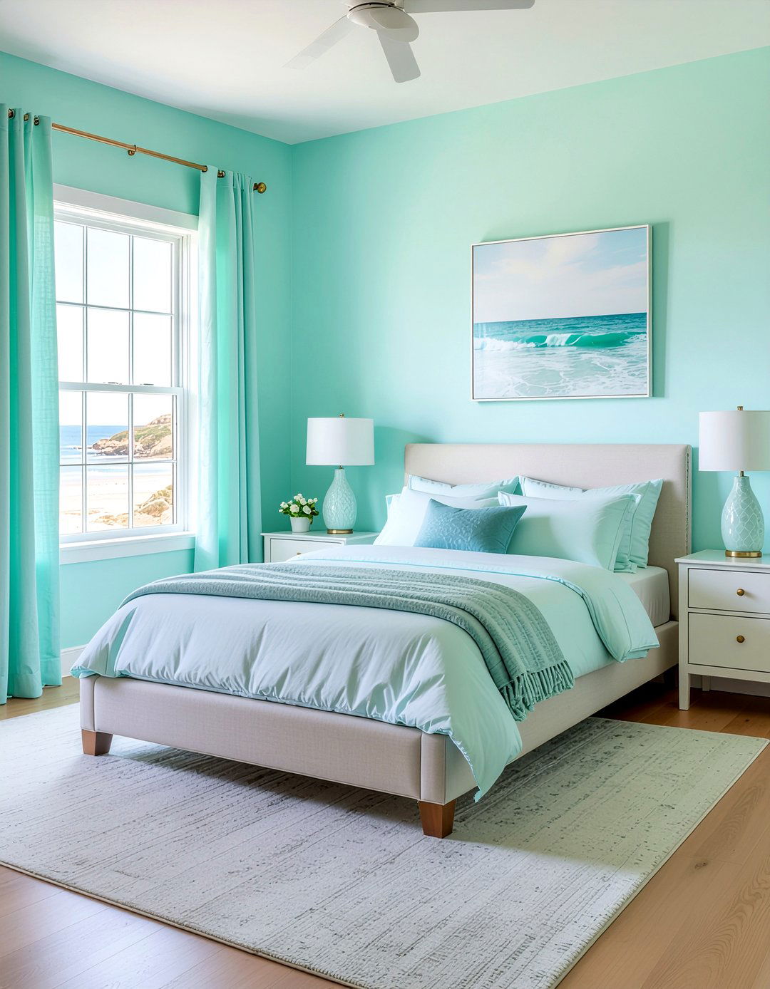 Light turquoise bedroom - 30 turquoise bedroom ideas