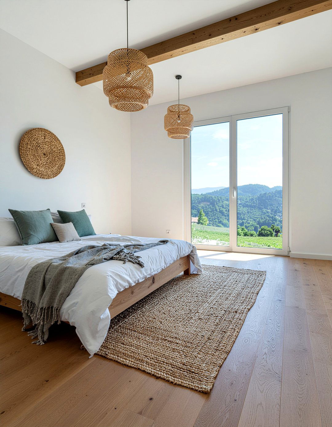 Light wood flooring bedroom - 30 tiny bedroom ideas