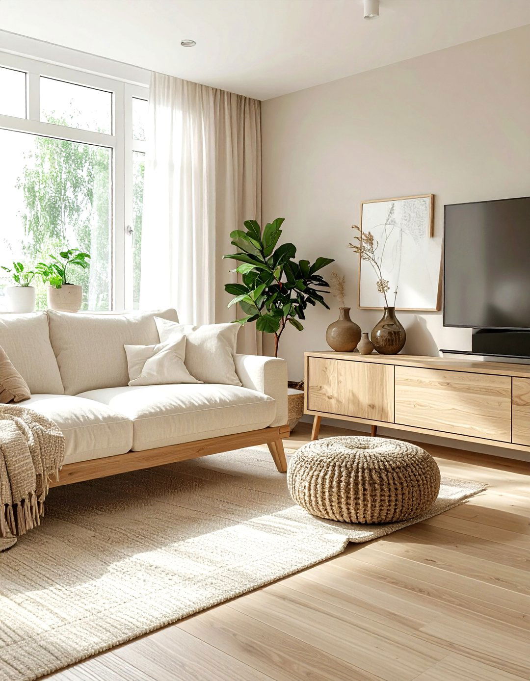 Light wood living room - 30 light wood decor ideas