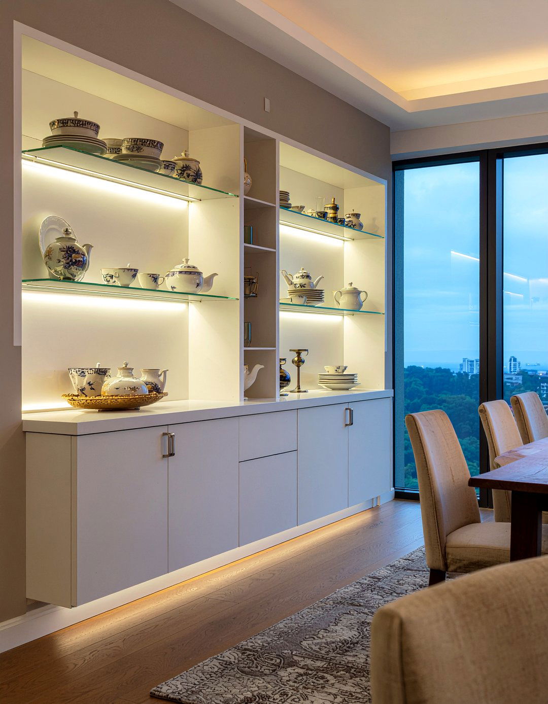 Lighting For China Cabinet - 30 dining room china cabinet ideas