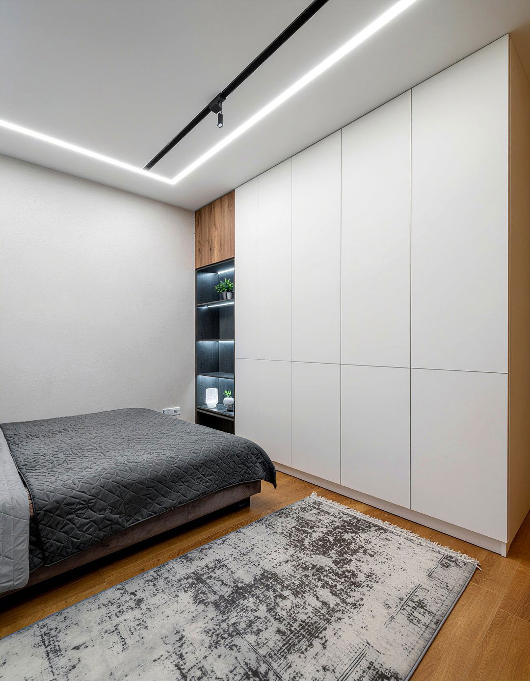 Lighting Integrated Bedroom Cabinets - 30 bedroom built-in cabinets