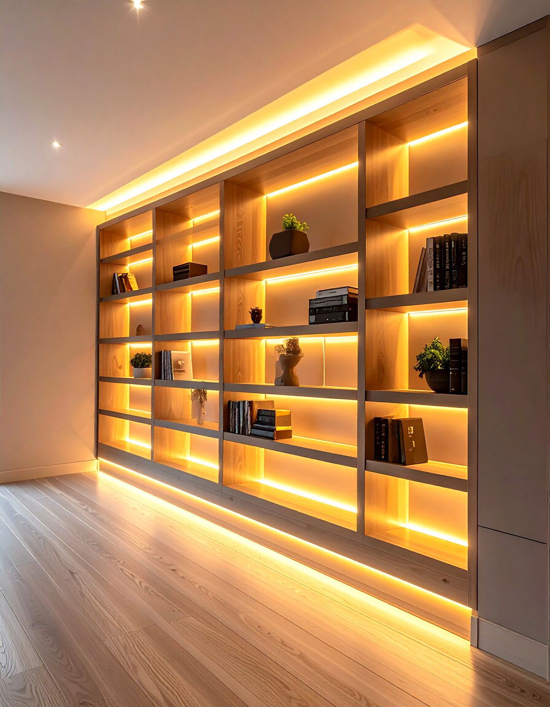 Lighting for built ins - 30 living room built-in shelves