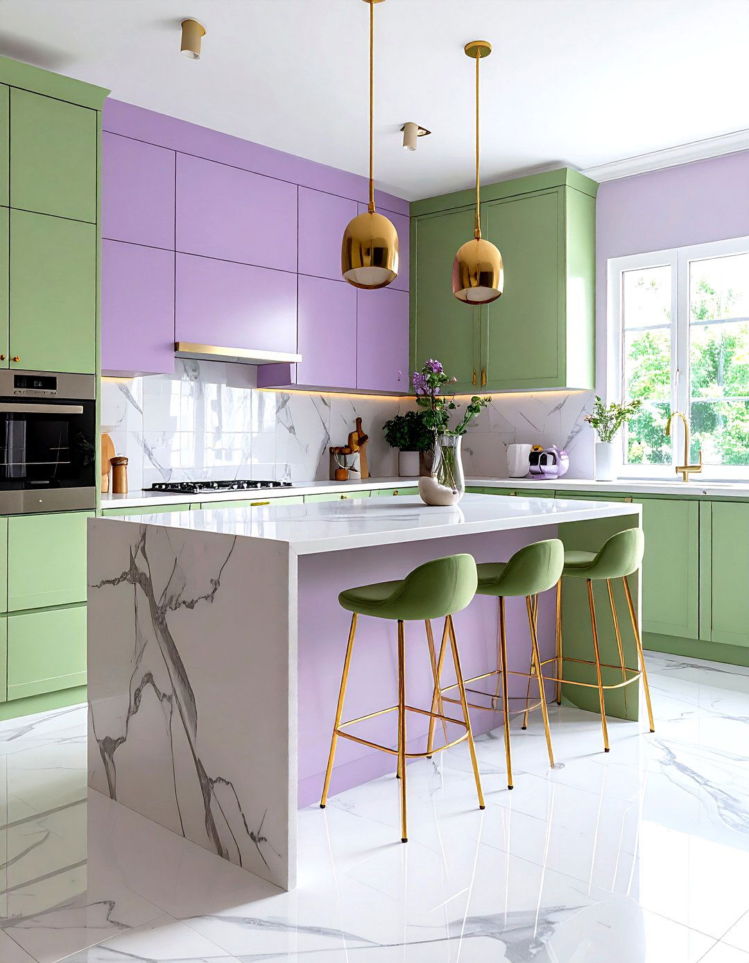 Lilac Pistachio Green Kitchen Palette - 30 cool color scheme ideas