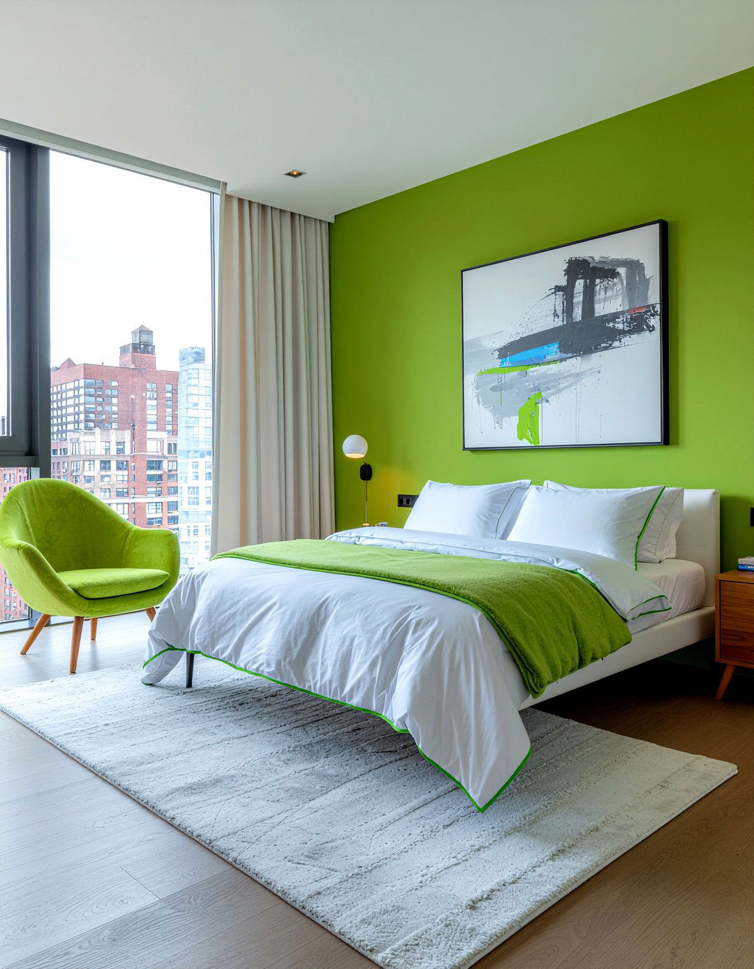 Lime Green Bedroom - 30 green bedroom ideas