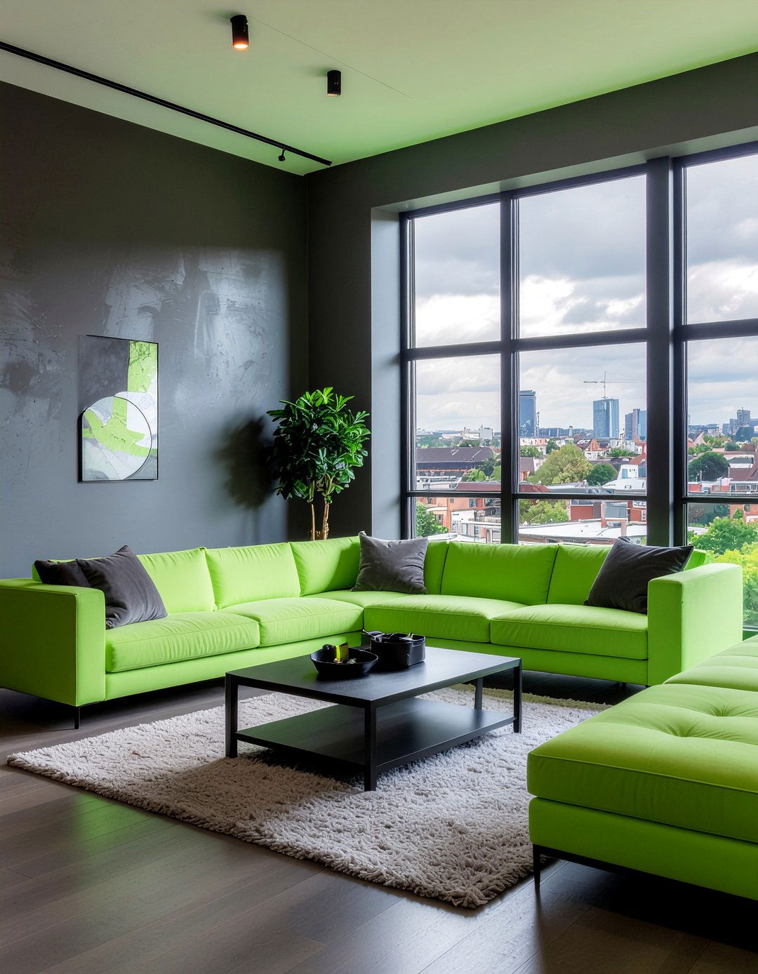 Lime Green Living Room - 30 green living room ideas